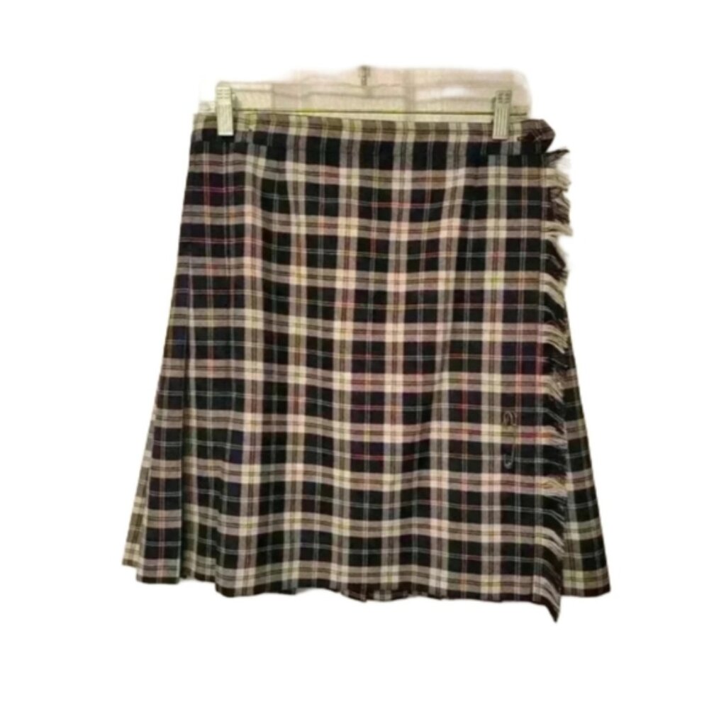 NWT Cambridge Uniform Kilt Punkcore Plaid Made in  Canada Prep School Wrap Skirt